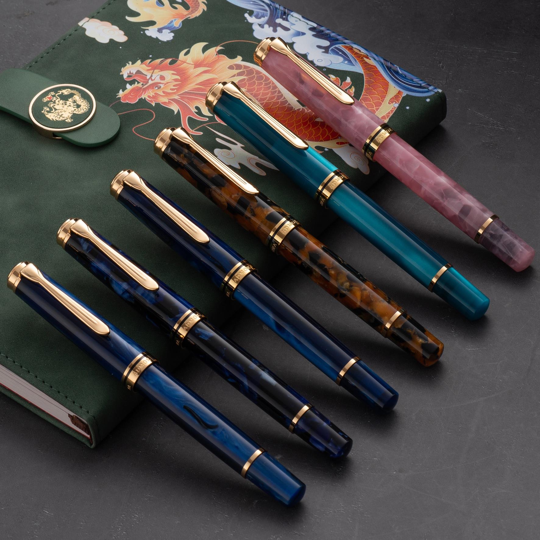 简800活塞上墨亚克力钢笔适配施密特6号尖鸡尾BOCK鸟M800尖