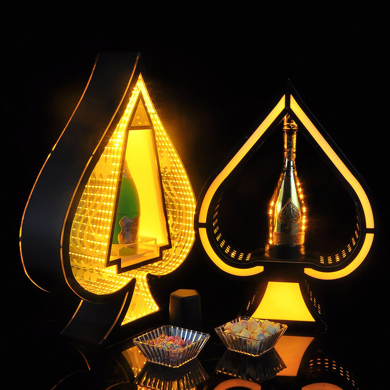 厂家直销发光黑桃A酒座LED酒吧KTV酒架深渊七彩亚克力上酒器包邮,电子元器件市场,电线扎带/束线带,淘宝优惠券,粉丝福利购,淘宝优惠卷