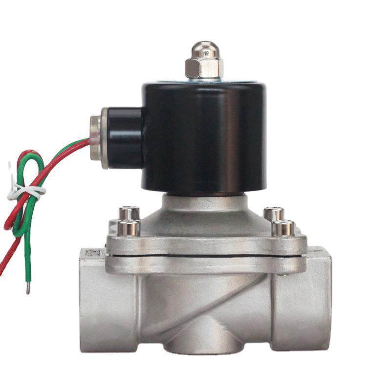 304不锈钢电磁开关阀2W水阀气阀220V24V6分DN15DN25DN32DN40DN50