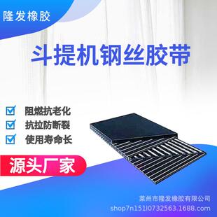 斗提机钢丝胶带斗式提升机提升带耐高温防撕裂钢丝输送带节能
