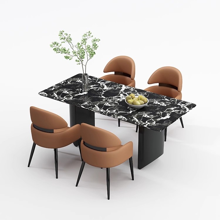 金仕喜意式轻奢餐椅2024新款家用酒店餐厅高级感餐桌靠背椅子