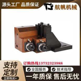 航帆台劲ER25两轴侧铣高低头伺服车铣复合数控车床动力头主轴钻孔
