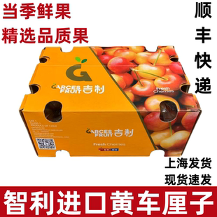 吉制黄车智利进口雷尼尔黄车厘子黄樱桃金车当季新鲜水果顺丰空运