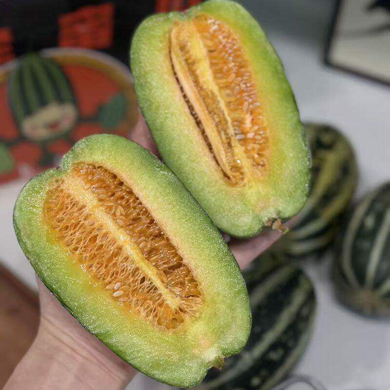 博洋蜜瓜新鲜当季甜瓜5斤礼盒羊角蜜香瓜顺丰北京发