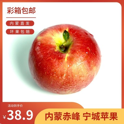 内蒙古赤峰宁城苹果2024新苹果新鲜整箱脆甜多汁水果丑蒙富苹果