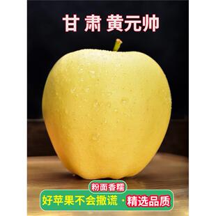 顺丰甘肃黄元帅苹果新鲜水果应当季粉面大苹果金帅黄香蕉整箱10斤