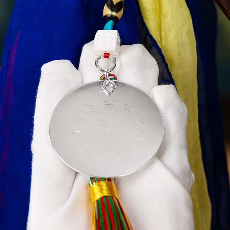 藏传用长寿招财箭藏式q招财旗五色幡招福箭锡杖摆件可拆卸随身携