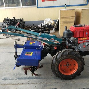 8-20马力手扶自走式山地t开沟机 柴油动力水旱田打浆机 农田碎草
