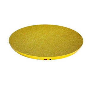 电动转盘餐桌家用底座酒店v大圆桌转芯充电调速摇控自动展示旋转