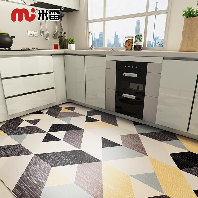 厨房地垫满可防擦免洗地毯门垫滑防油家用皮革面积GUQF长铺条脚大