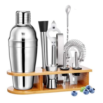 10PCS Mojito Cocktail Bar Shzaker Mixer Maker Ice Tong Muddl