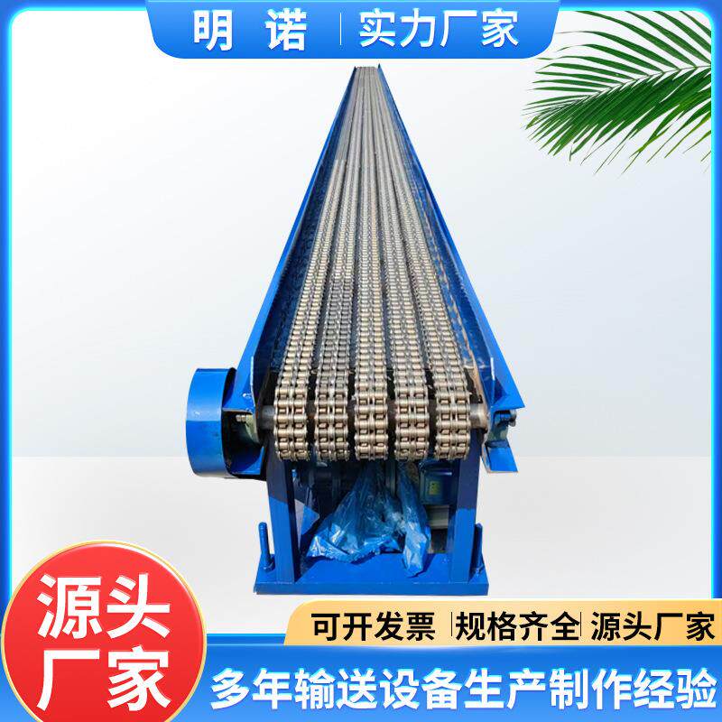 爆款链条输送机可加工锻造链条传送带多排滚子链条式耐高温输送机