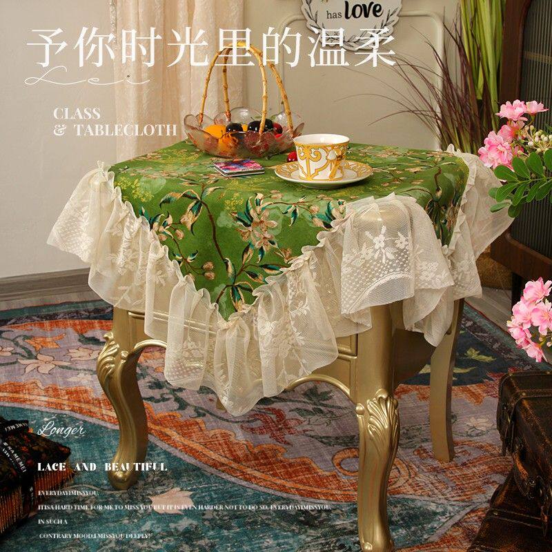 【拍一发二】氛围感床头柜盖巾高品质花卉款多用防尘罩复古风装饰