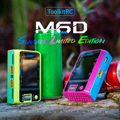 ToolkitRC M6D夏日限定版平衡充电器6s锂电双路500W航模无人机FPV