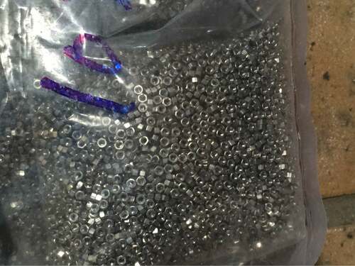M1.6*2.5*1.5铜镀镍六角螺母,铜六角微型螺帽,电子产品专用小母