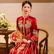 日本品质秀禾服2025新款新娘结婚高级中式婚服女秀禾修身龙凤褂嫁
