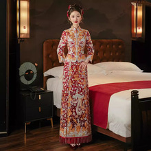 日本品质龙凤褂2025新款新娘中式结婚礼服嫁衣高级重工秀禾服修身