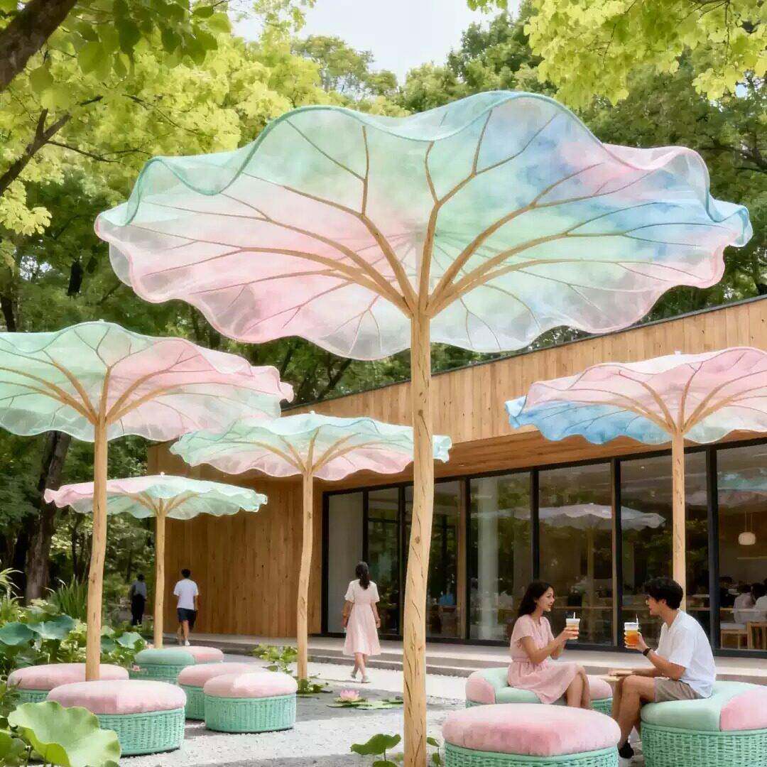 海南荷花天幕装饰遮阳装图片