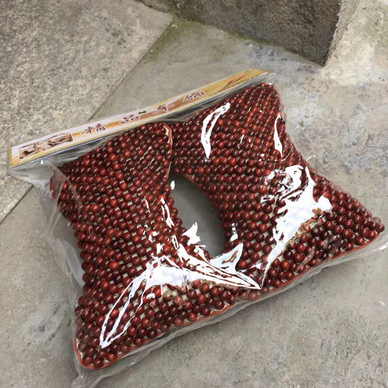 非洲小叶紫檀实木珠子车枕车用颈枕专用靠枕护腰汽车枕头腰靠套装