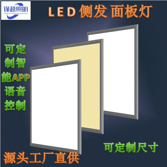源头厂家直供led 600*600智能APP语音控制侧发光平板灯 平板灯
