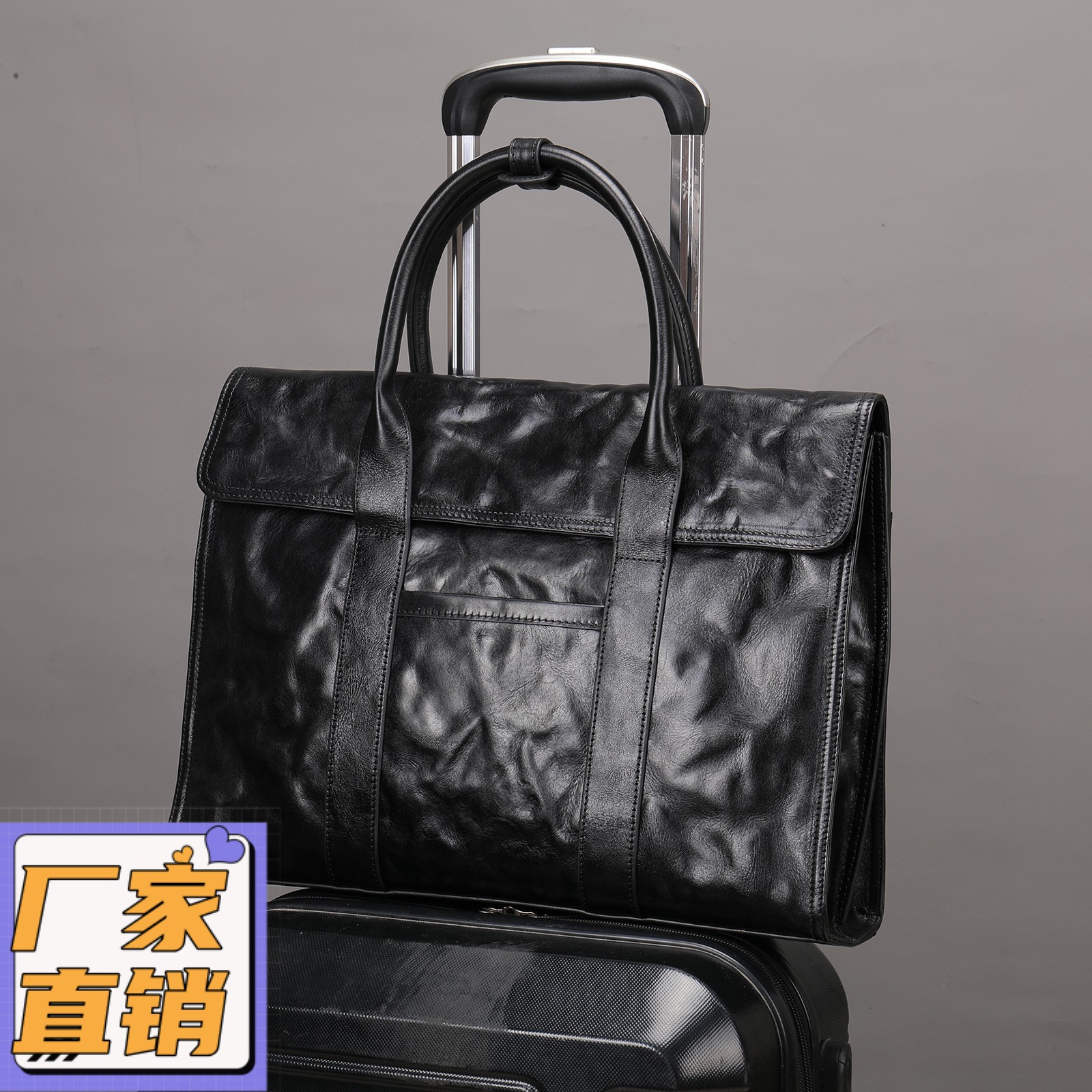 新款男士公文包 手提男包真皮男士手拎包牛皮大容量公文包gd37