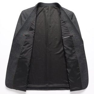 男士 实体秋冬新款 休闲小西装 男商务弹力免烫男式 西服EC79 格子西装