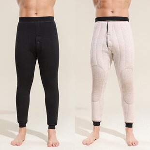 100%羊毛 保暖冬季 蚕丝填充 男士 老人加绒加厚保EC61 东北棉裤