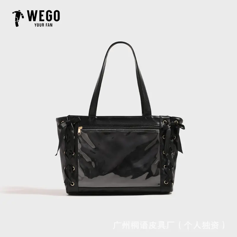 日本丝带痛包少女手拎二次元包女