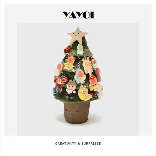 圣诞树场景布置摆件毛绒挂件