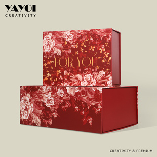 红色高级感七夕情人节生日礼物包装空盒子大号伴手礼盒新婚礼品盒