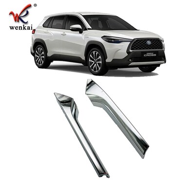 适用于丰田20款卡罗拉Cross改装前机盖格栅专用中V网电镀装饰亮条