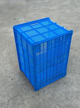 厂销蓝色755零部件胶框蔬菜基地塑料L筐水果框子物流筐周转箱