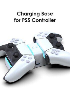 For PS5 Controller Crharger Dual USB Fast Charging Dock Stat