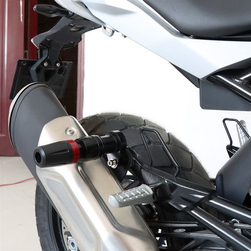 适用贝纳利飓风302R龙卷风252R改装排气L管防摔球防摔胶保险杠配