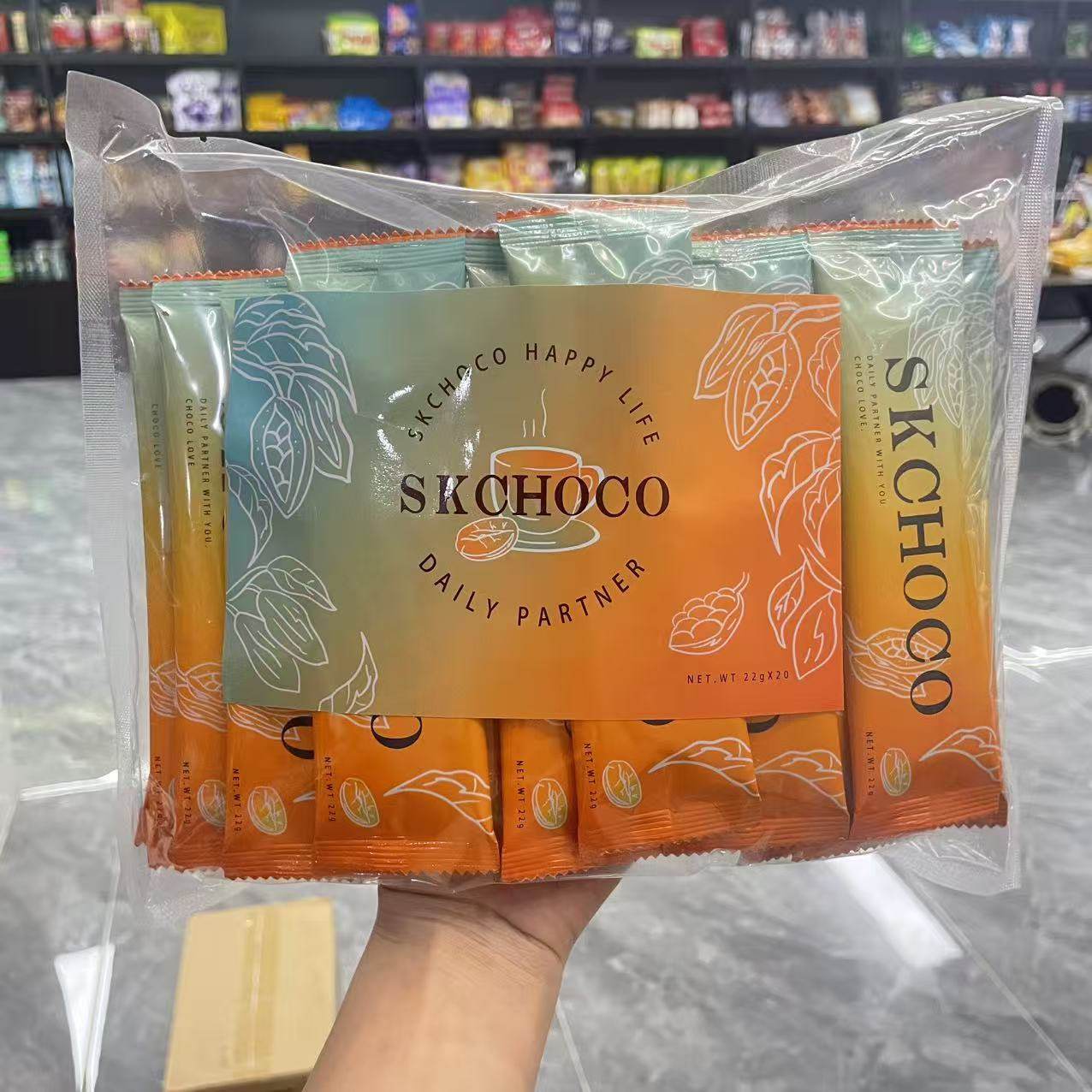 菲律宾原装进口SKCHOCO速溶可可粉低糖早餐营养代餐暖胃冲泡便携