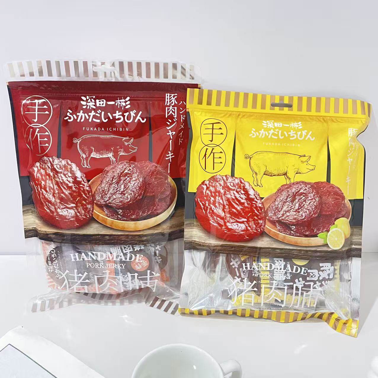 澳门金语深田一彬手作猪肉脯结婚周岁伴手礼柠檬原味办公休闲零食