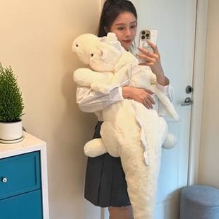韩国Redking小飞龙奶龙公仔玩偶睡觉抱枕夹腿女生超大布娃娃毛绒