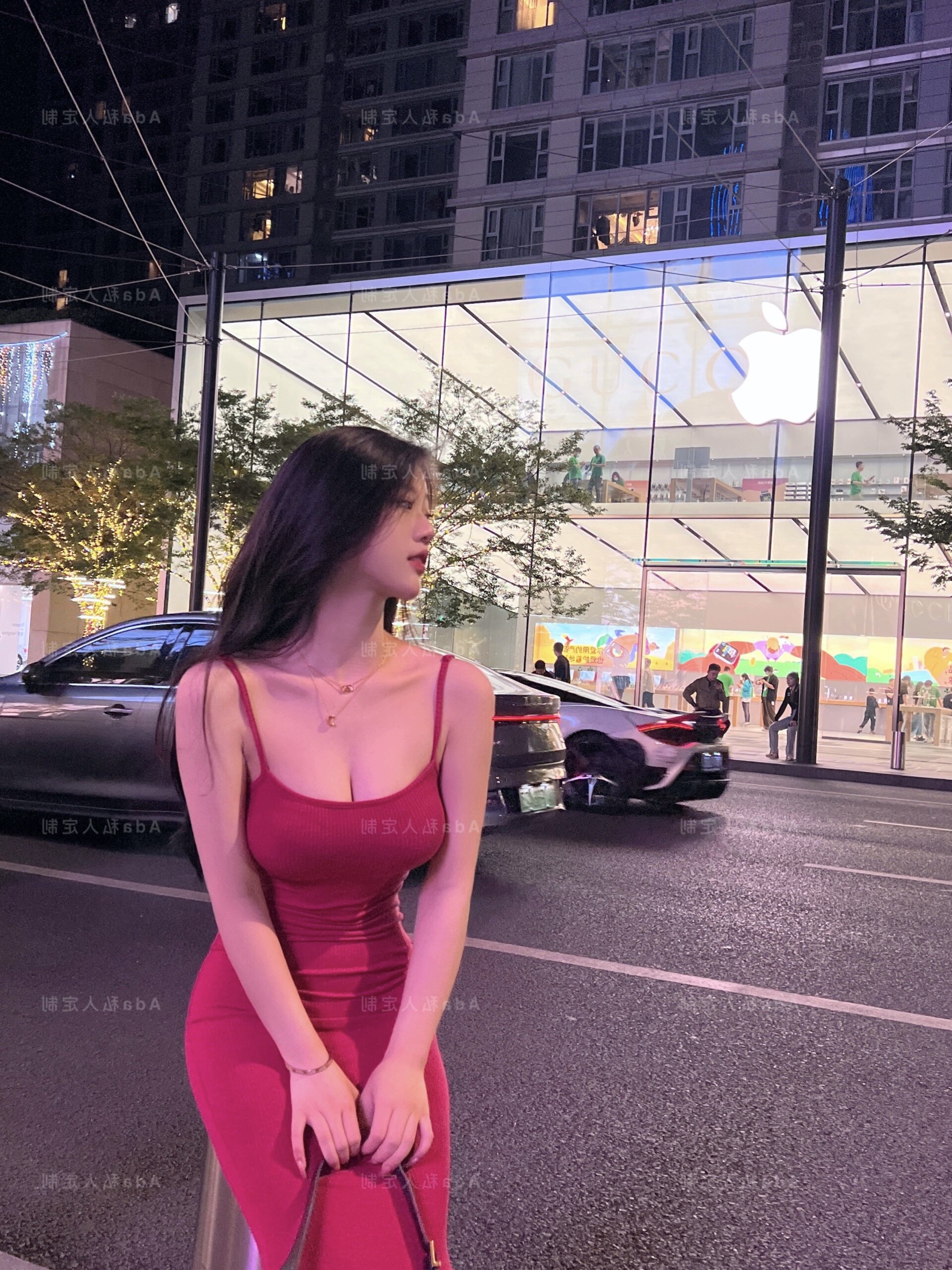 MXON私人定制【谁穿谁白系列】高级性感吊带修身包臀鱼尾裙长裙