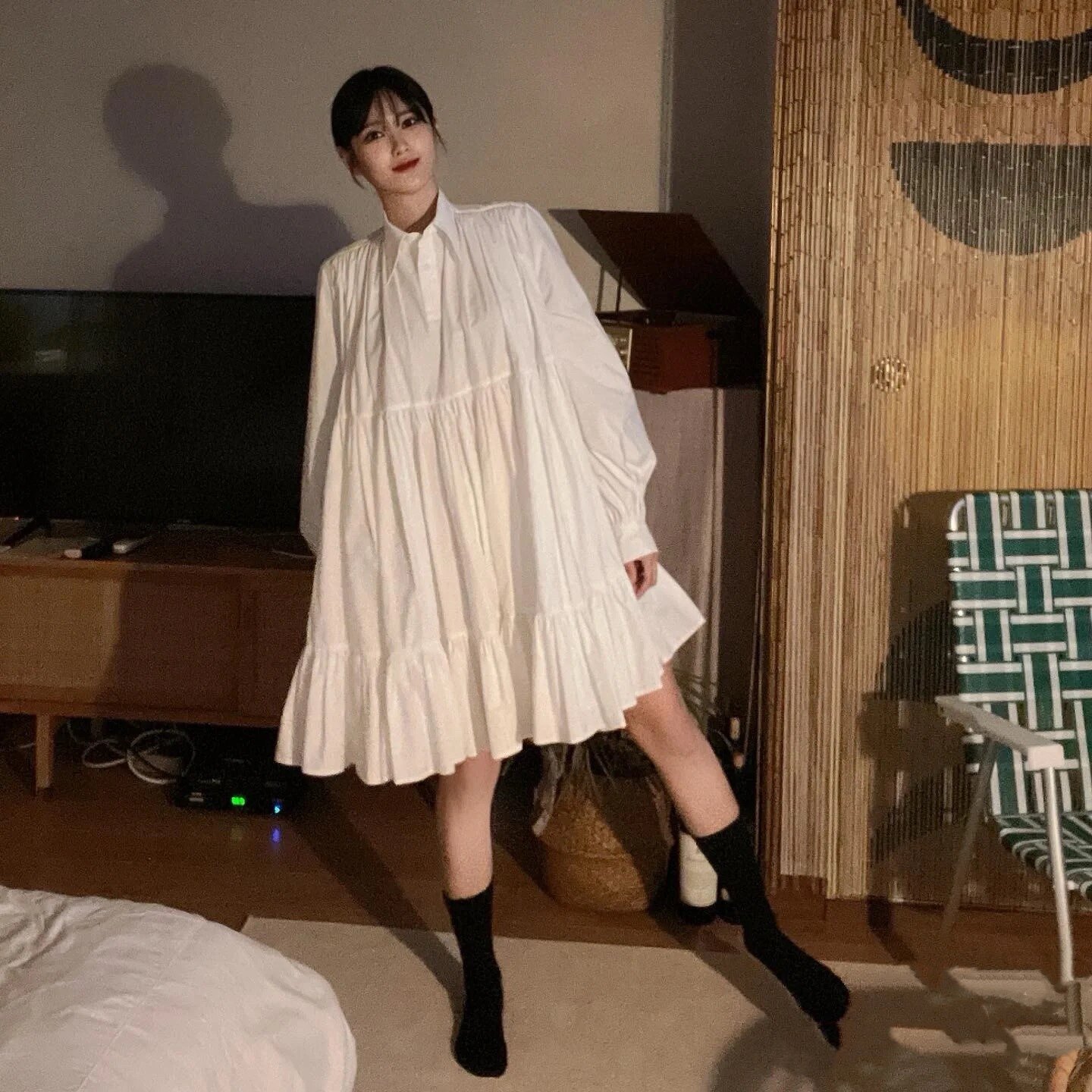 莫希MXON 原创小众重工超大连衣裙