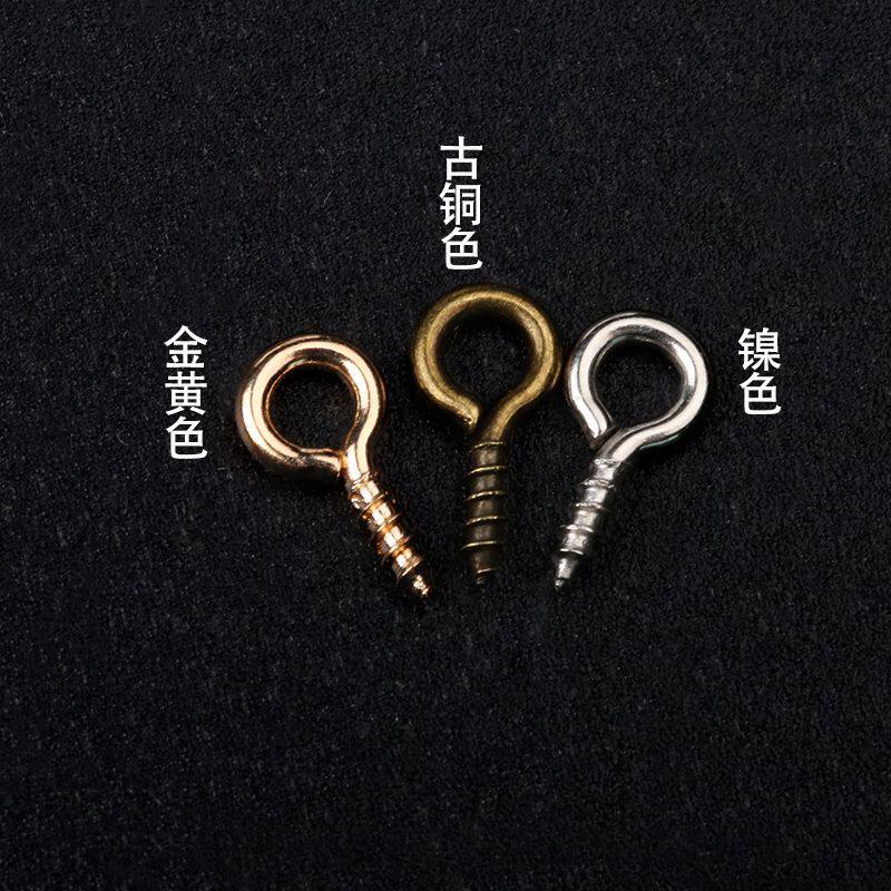 马卡龙烤漆羊眼钉石塑黏土diy挂件手机链钥匙扣手工材料
