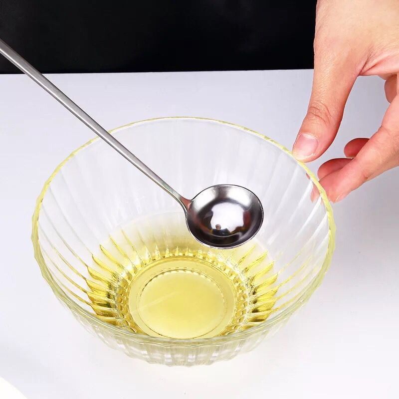 商用摆摊创意加长圆头长柄食品级咖啡搅拌厨房不锈钢调料勺子