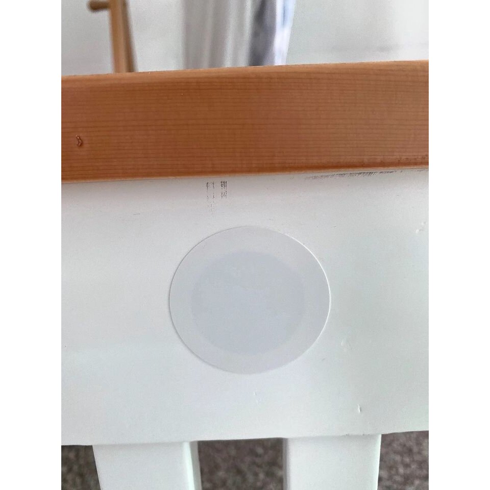 白色墙贴墙面堵洞贴纸PVC穿线孔塑料螺丝孔盖三合一不干胶自粘贴