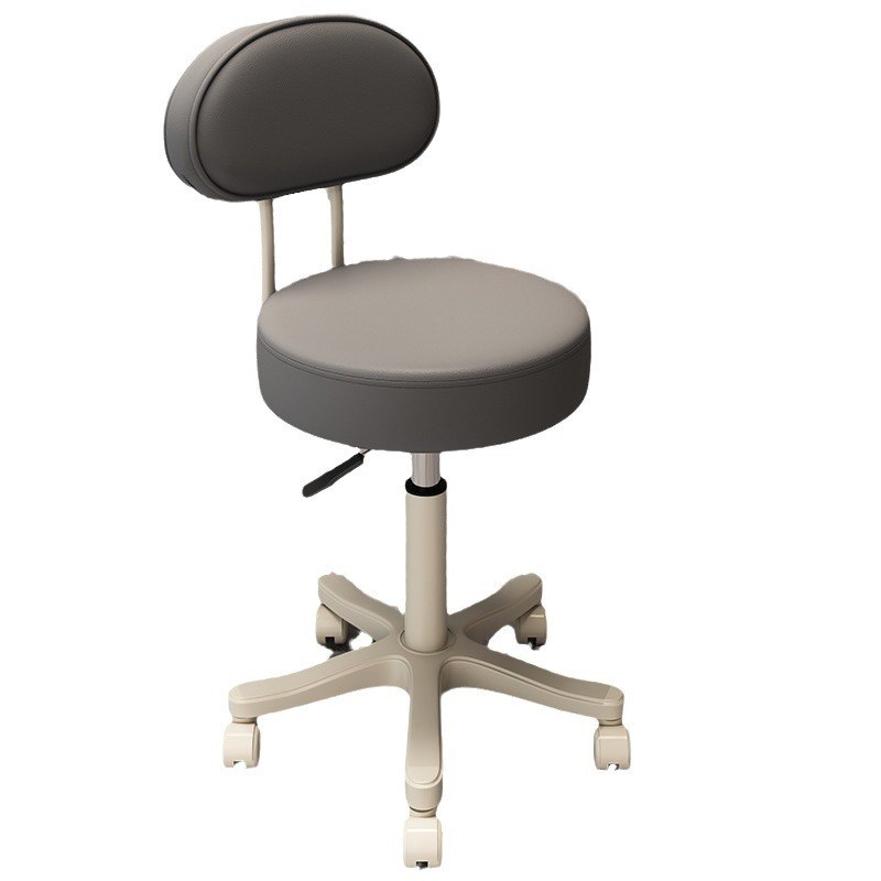 美容院凳子吧台椅滑轮升降旋转圆凳美发美K甲化妆梳妆凳吧凳高脚