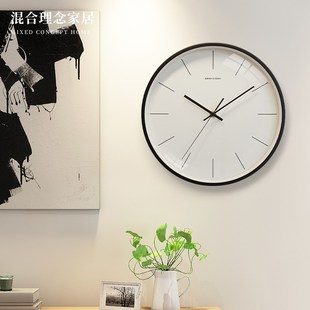 轻奢极简挂钟高级感客厅现代简约家用时钟墙钟高颜值2V025新款 钟