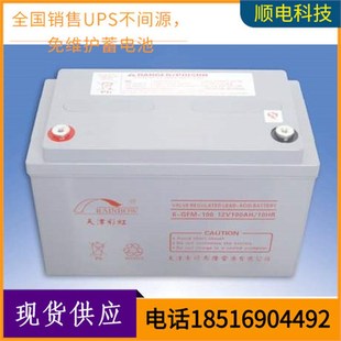 UPS 彩虹蓄电池6 12V100AH 1m00 EPS直流屏蓄电池质保三年 GFM