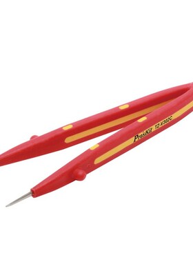 台湾宝工TZ-V302C 1000zV耐高压绝缘镊子 电工圆尖横齿不銹钢镊子