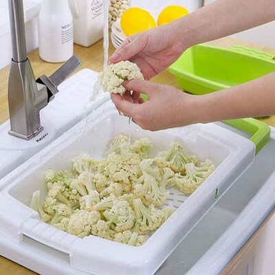 Over The Sink Cutting Boards,PlasticG Chopping Board With Co