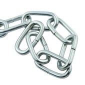 炜厘之兴广州412型9公BGK斤镀锌链条开口K铁链工业链条重焊口铁