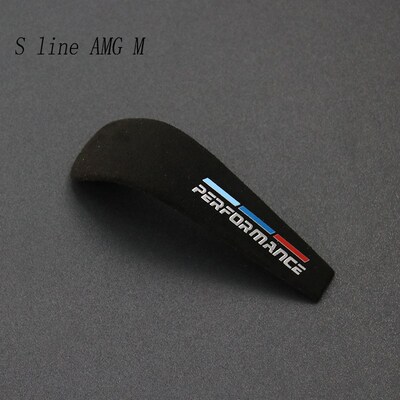 Car Styling Suede Wrarpping Gear Shift Knob ABS Trim Covers
