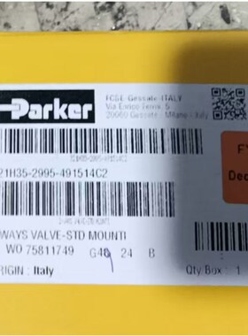 派克PARKER吹瓶机高压电磁阀 321H3H5-2995-491514C2